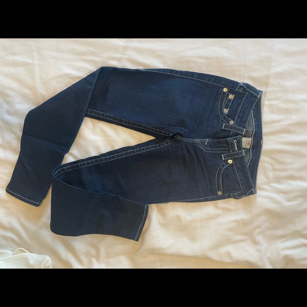 True religion skinny jeans crop Y2K